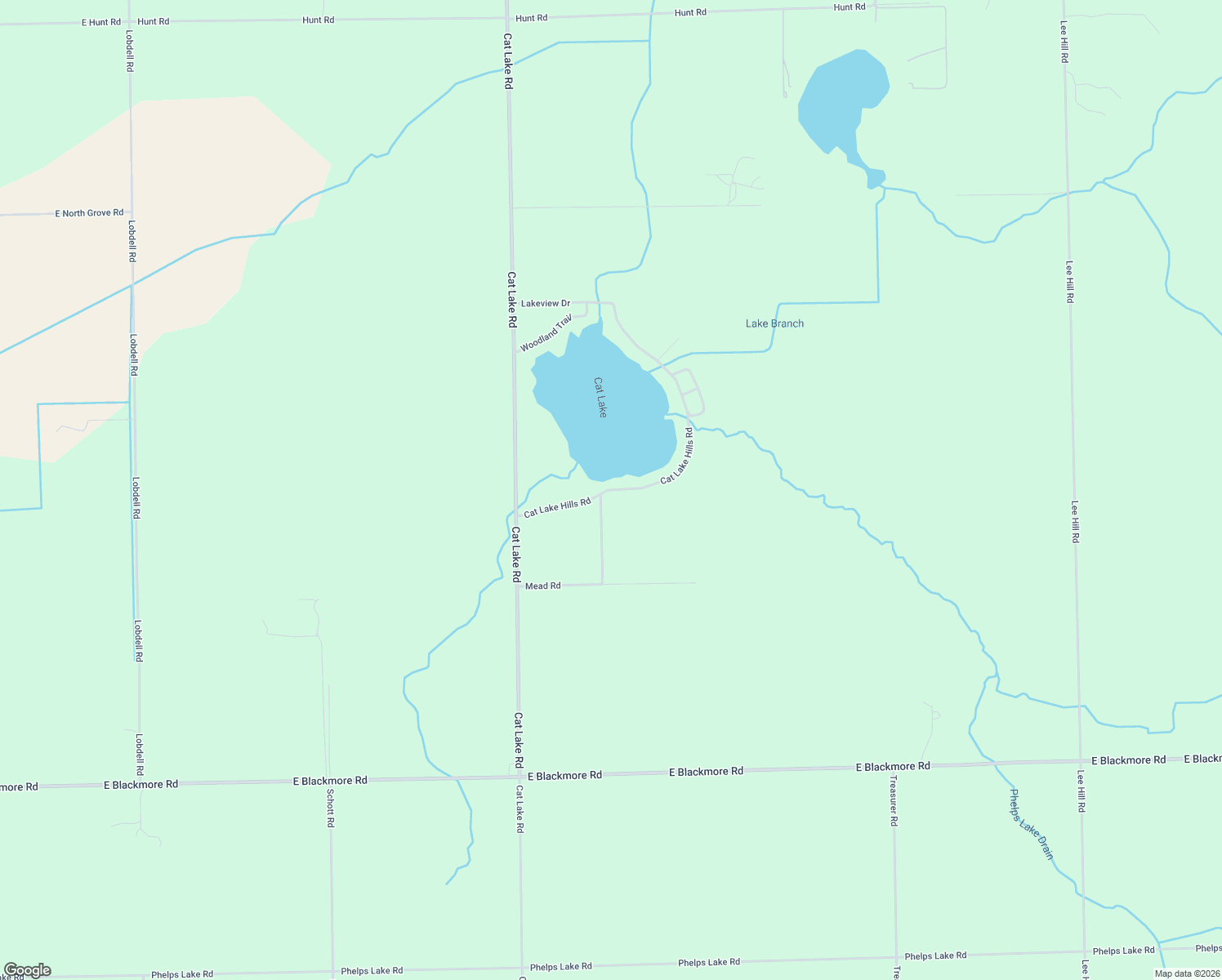 map of restaurants, bars, coffee shops, grocery stores, and more near 2163 Cat Lake Hills Road in Mayville