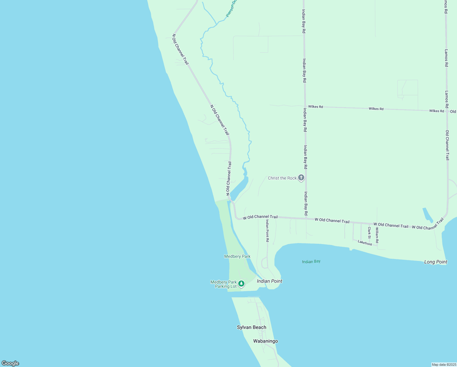 map of restaurants, bars, coffee shops, grocery stores, and more near 7007 North Old Channel Trail in Montague