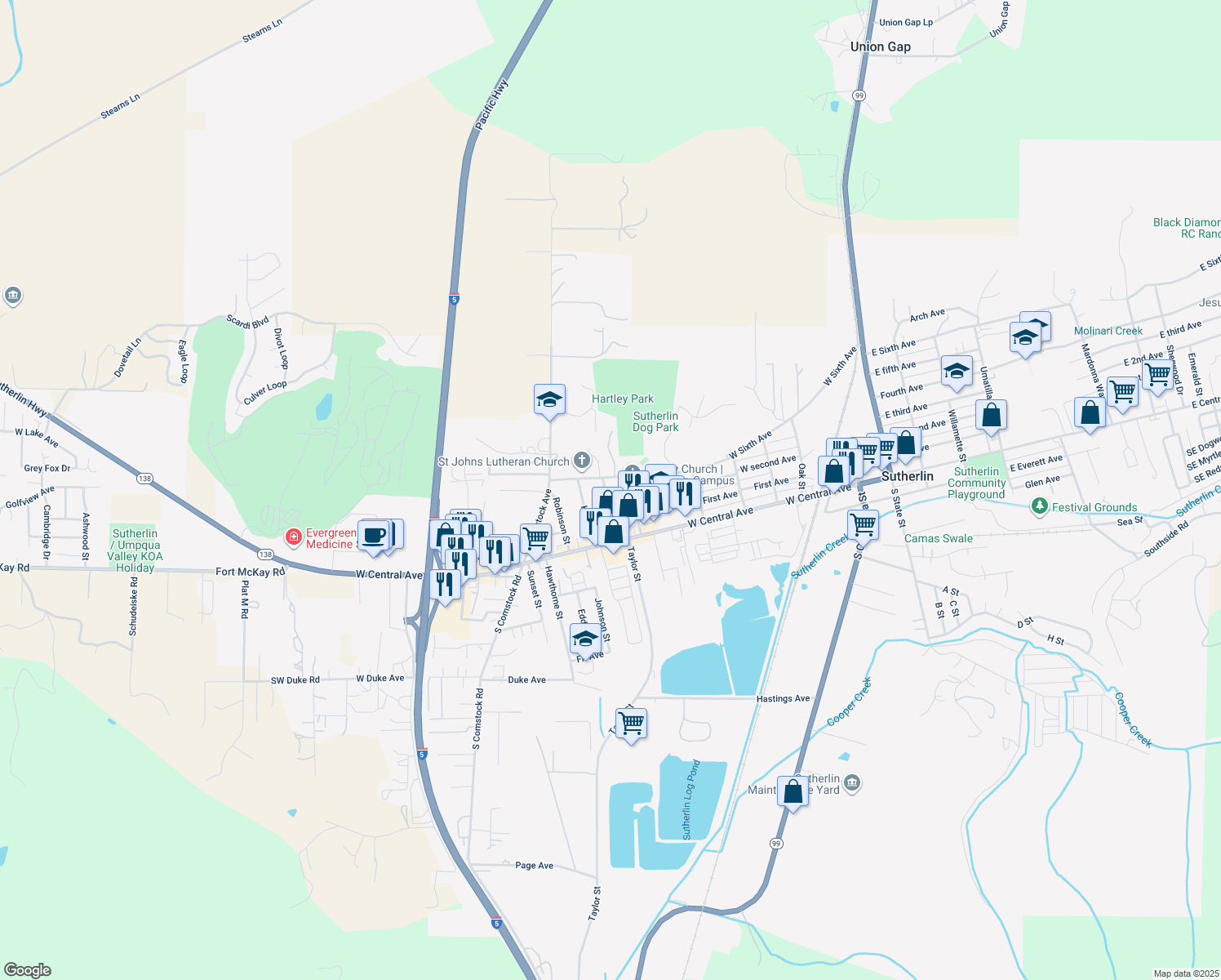346 Grant Street, Sutherlin OR Walk Score