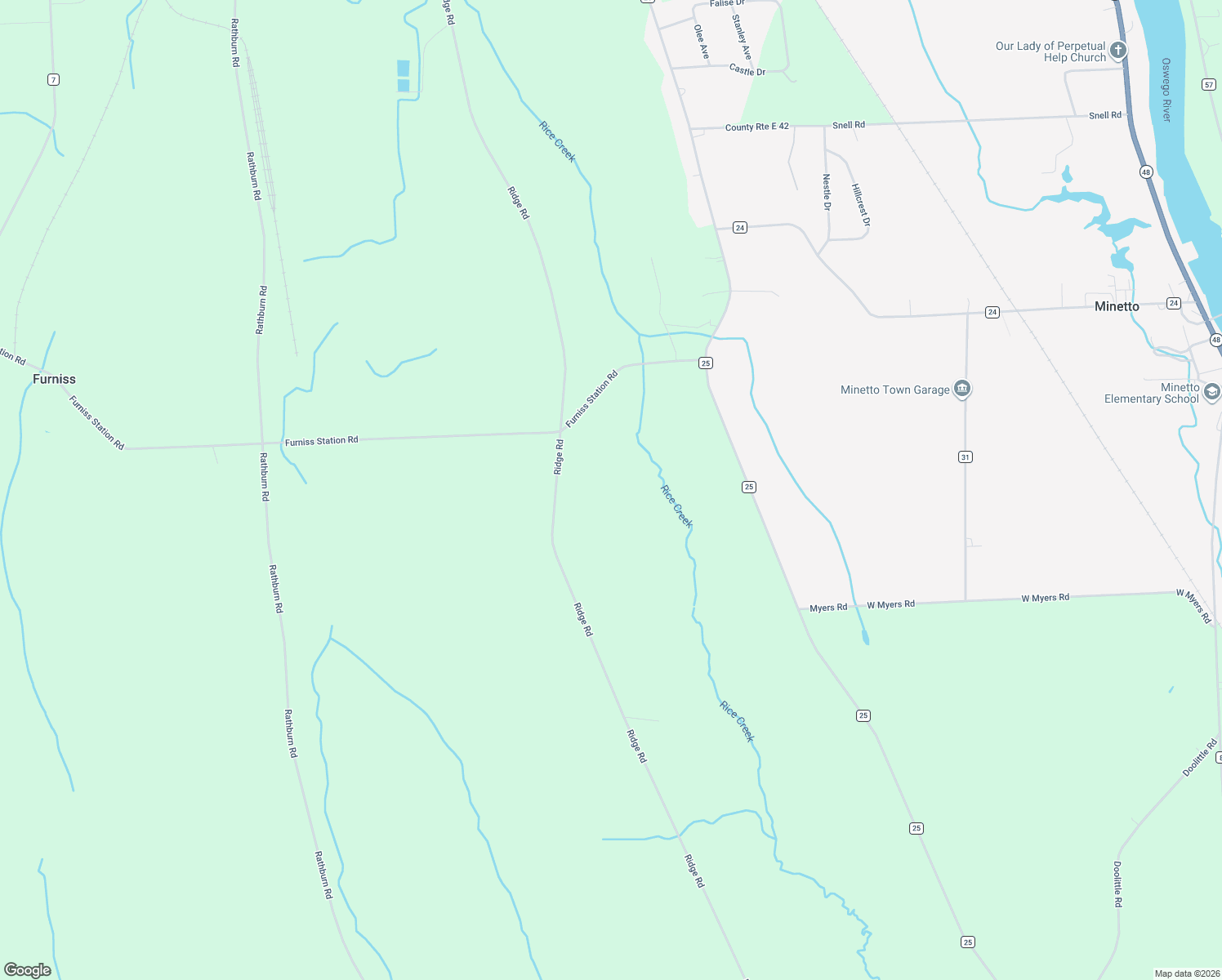 map of restaurants, bars, coffee shops, grocery stores, and more near 446 Ridge Rd in Oswego