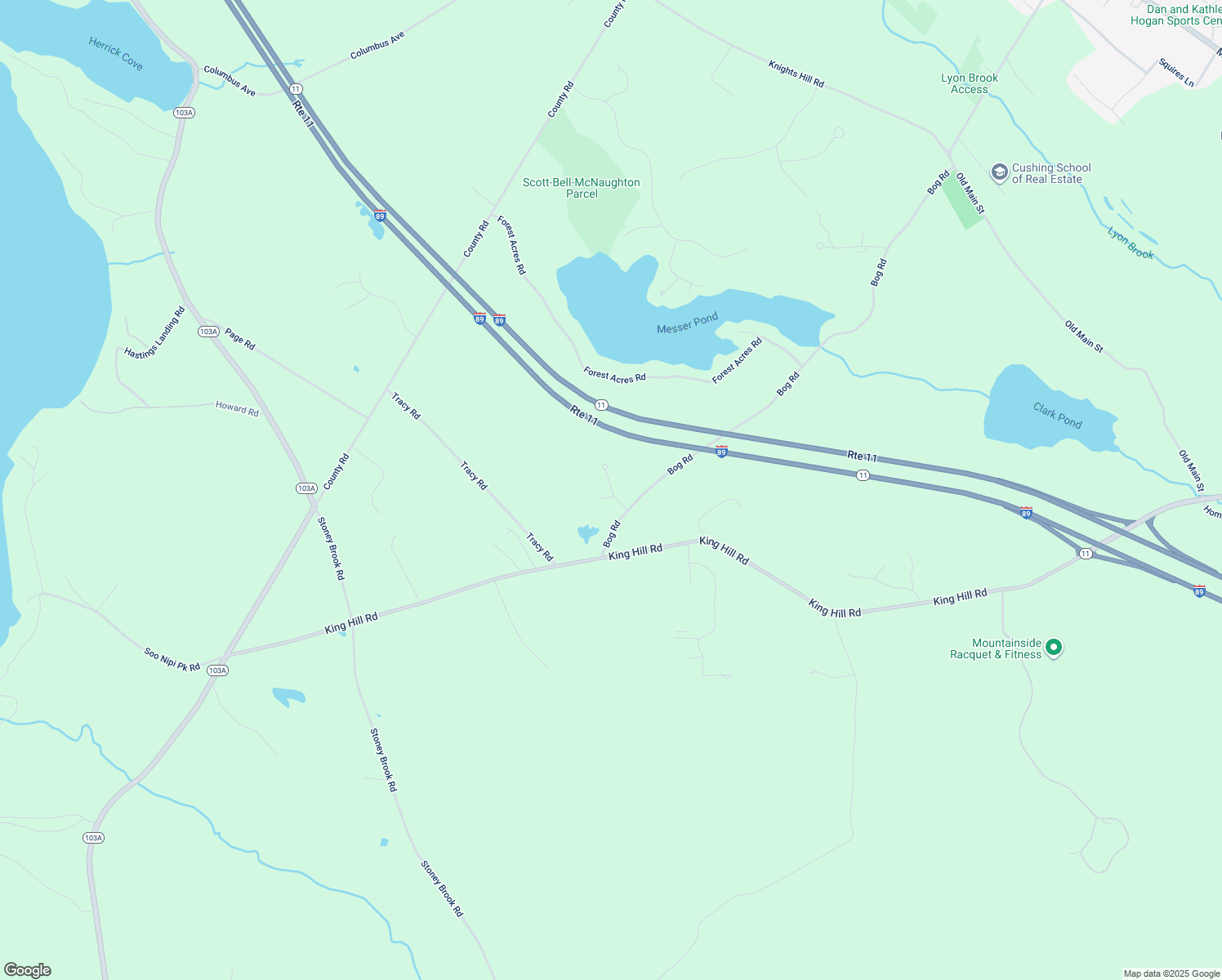 map of restaurants, bars, coffee shops, grocery stores, and more near Queenswood Road in New London