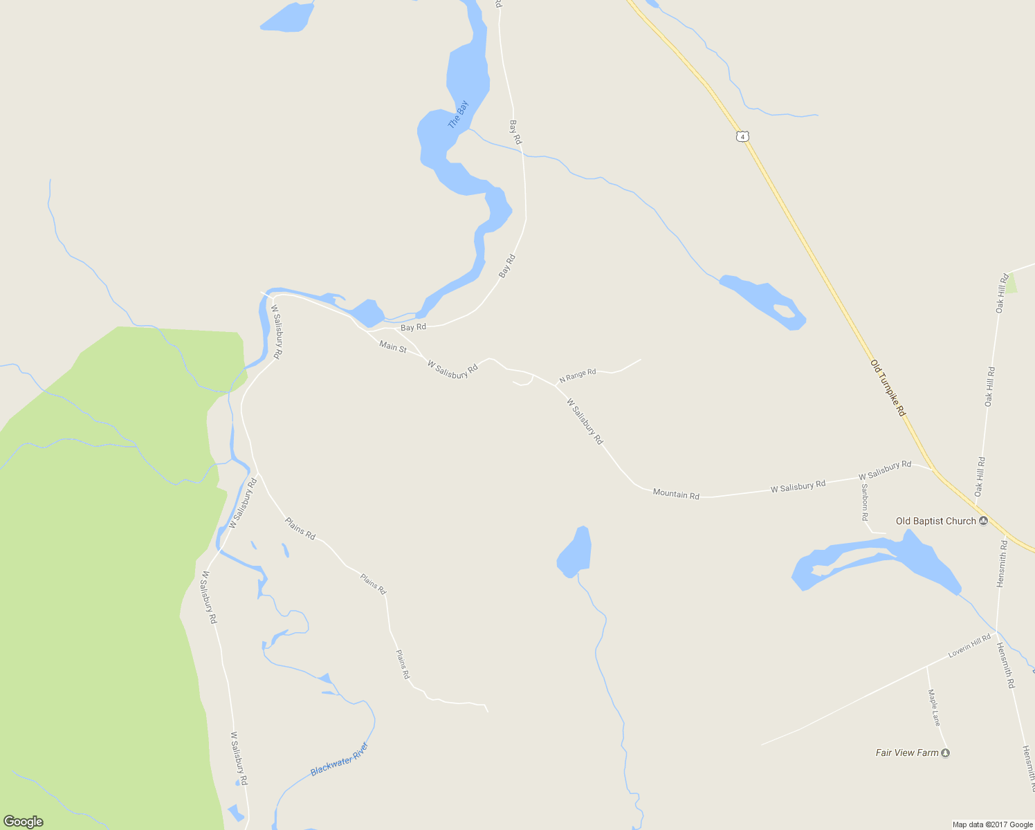 map of restaurants, bars, coffee shops, grocery stores, and more near 289 West Salisbury Road in Salisbury