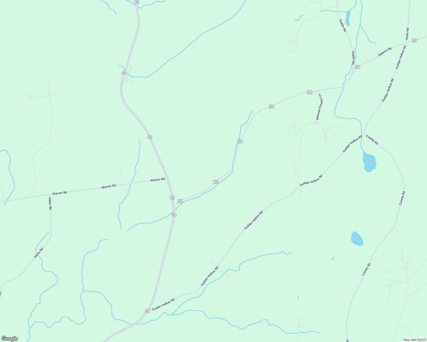 map of restaurants, bars, coffee shops, grocery stores, and more near 1081 County Road 23 in Granville