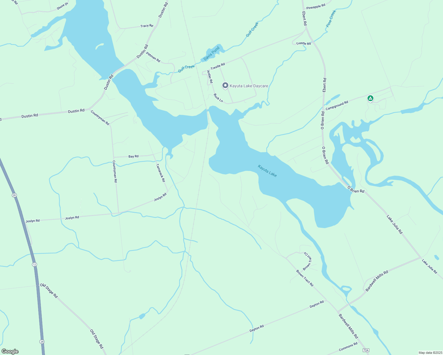 map of restaurants, bars, coffee shops, grocery stores, and more near 9248 Brown Tract Rd in Remsen