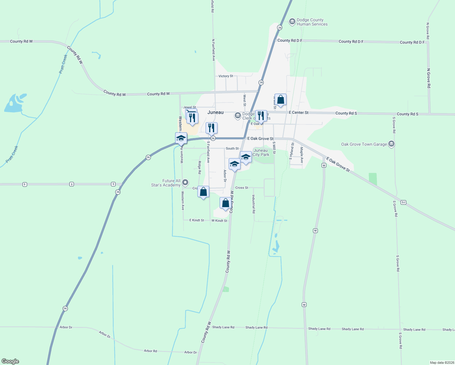 map of restaurants, bars, coffee shops, grocery stores, and more near 452 Arbor Dr in Juneau