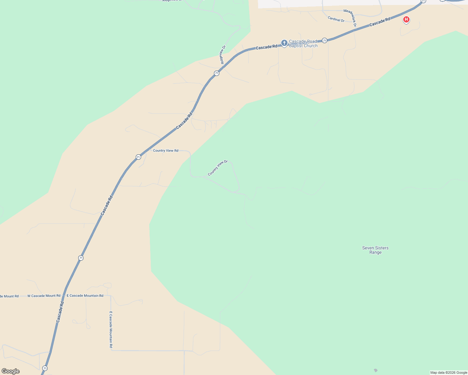 map of restaurants, bars, coffee shops, grocery stores, and more near 12799 Country View Road in Hot Springs