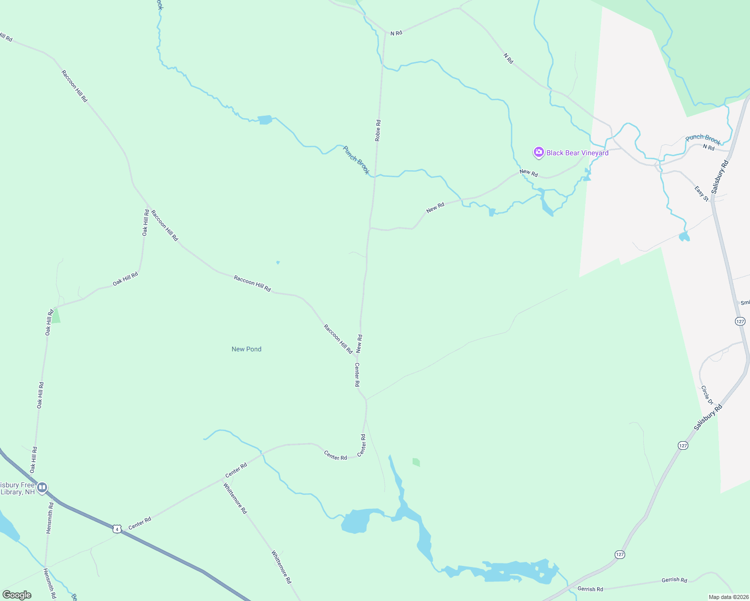 map of restaurants, bars, coffee shops, grocery stores, and more near 54 New Road in Salisbury