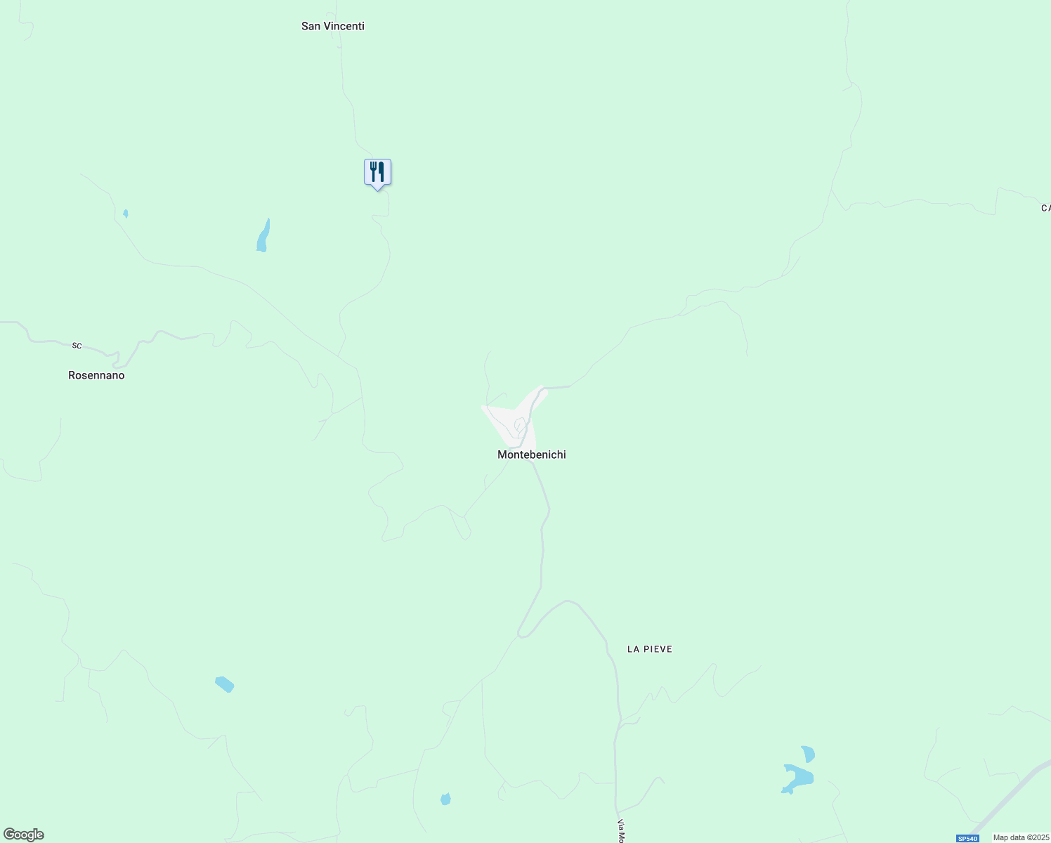 map of restaurants, bars, coffee shops, grocery stores, and more near 18 Via Capitan Goro in Montebenichi