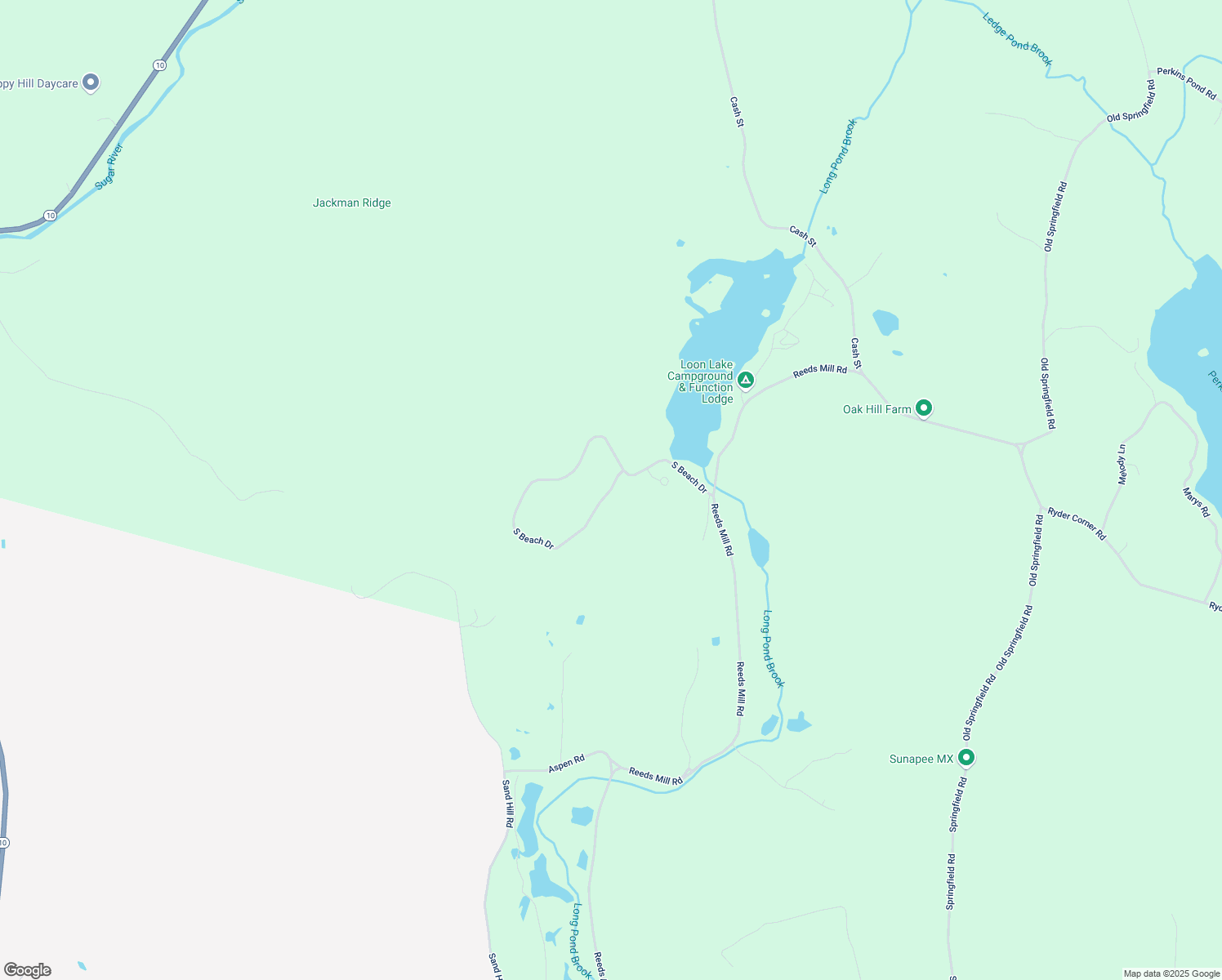 map of restaurants, bars, coffee shops, grocery stores, and more near South Beach Drive in Croydon