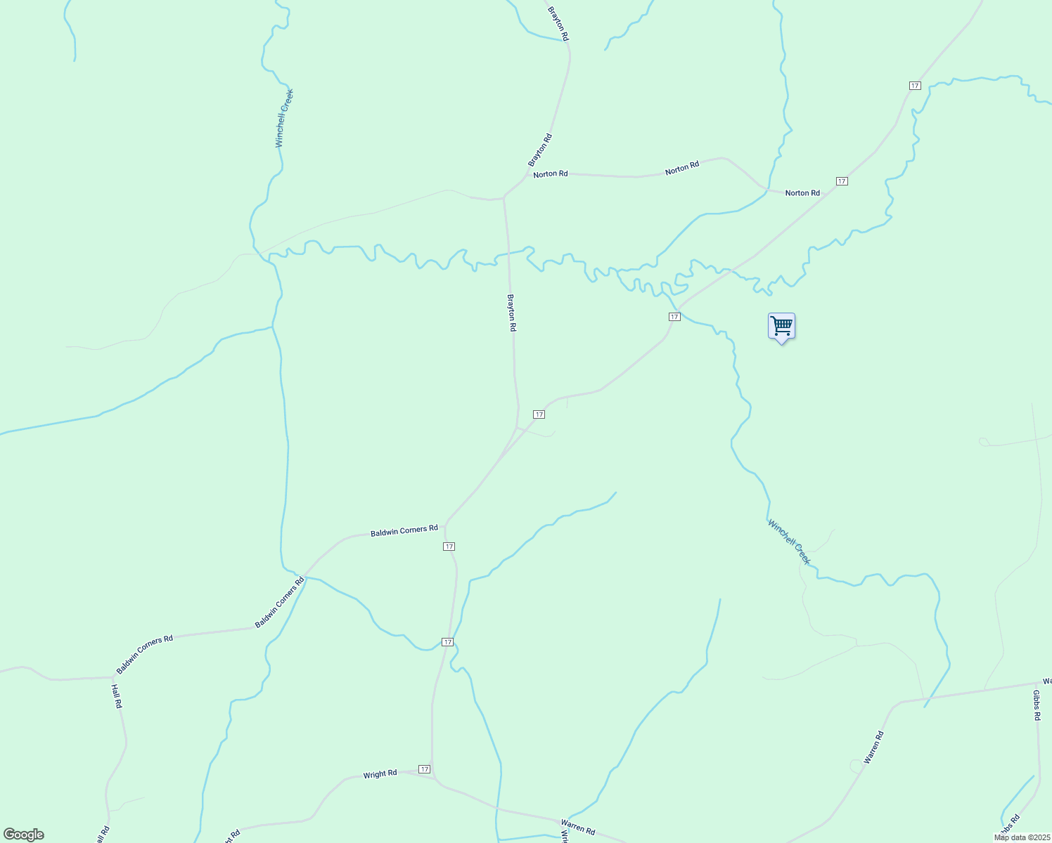 map of restaurants, bars, coffee shops, grocery stores, and more near 32 Brayton Road in Fort Ann