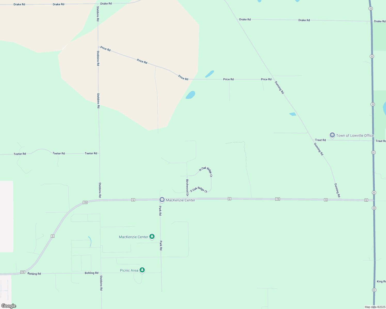 map of restaurants, bars, coffee shops, grocery stores, and more near N3661 Birchwood Dr in Poynette
