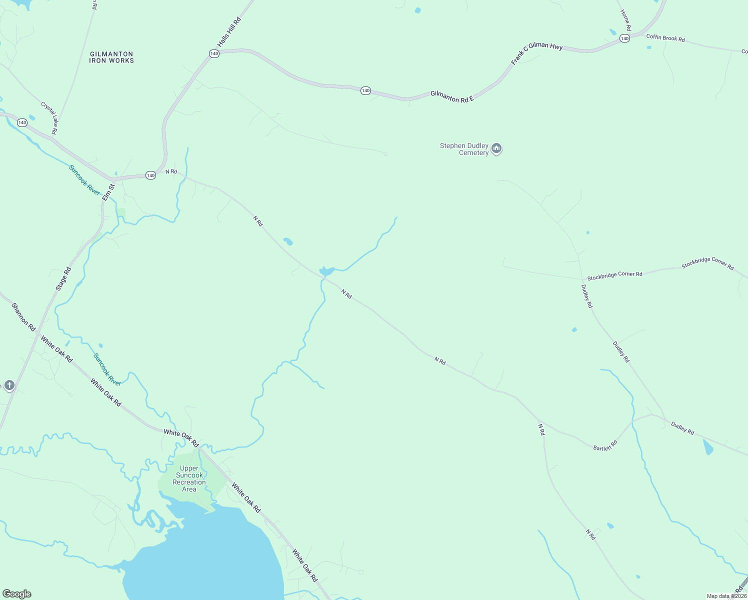 map of restaurants, bars, coffee shops, grocery stores, and more near 422 North Road in Barnstead
