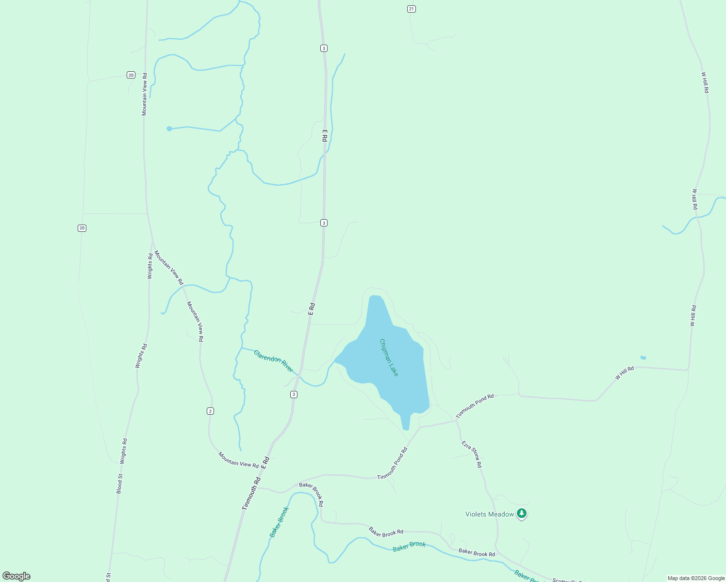 map of restaurants, bars, coffee shops, grocery stores, and more near 75 White Birch Dr in Tinmouth