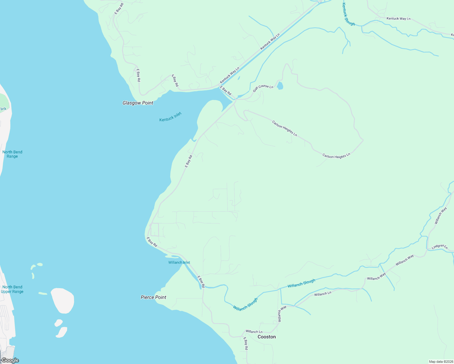 map of restaurants, bars, coffee shops, grocery stores, and more near 65732 Vine Road in North Bend