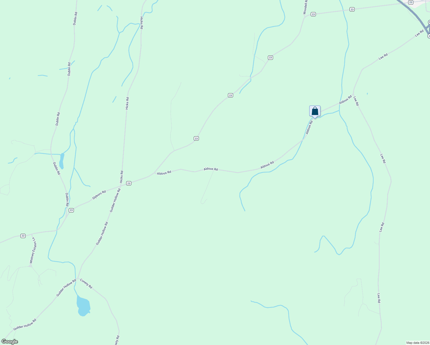 map of restaurants, bars, coffee shops, grocery stores, and more near 134 Aldous Road in Granville