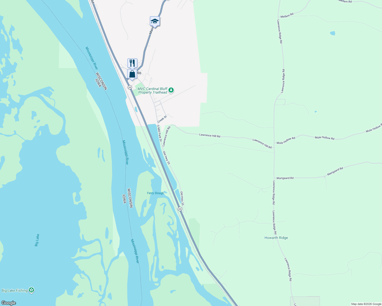 map of restaurants, bars, coffee shops, grocery stores, and more near 66313 Desoto Bluffs Drive in De Soto