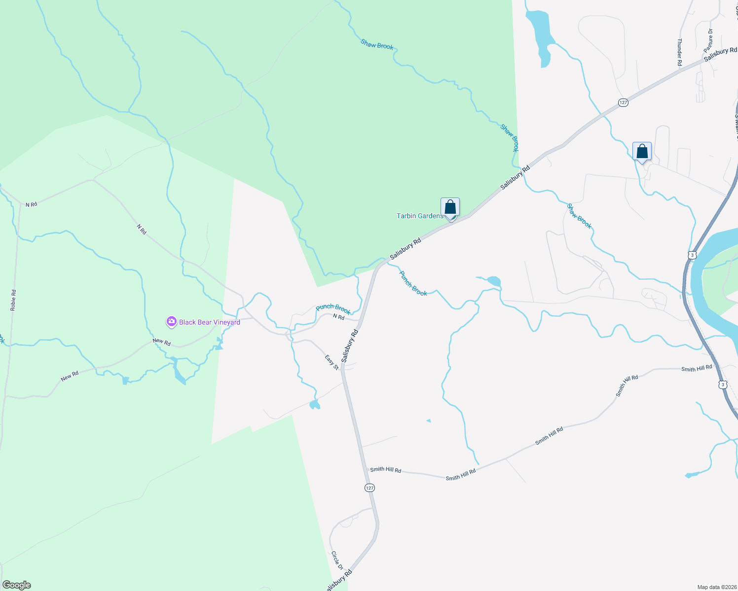 map of restaurants, bars, coffee shops, grocery stores, and more near 532 Salisbury Road in Franklin