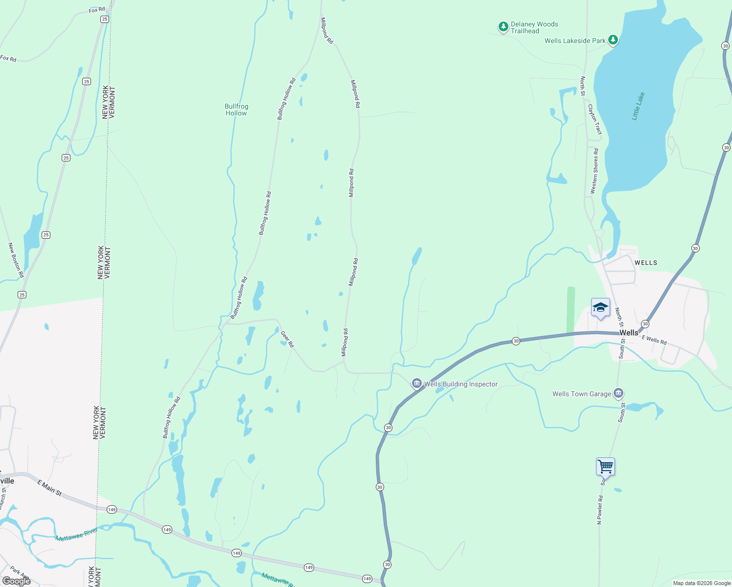 map of restaurants, bars, coffee shops, grocery stores, and more near 74 Millpond Rd in Wells