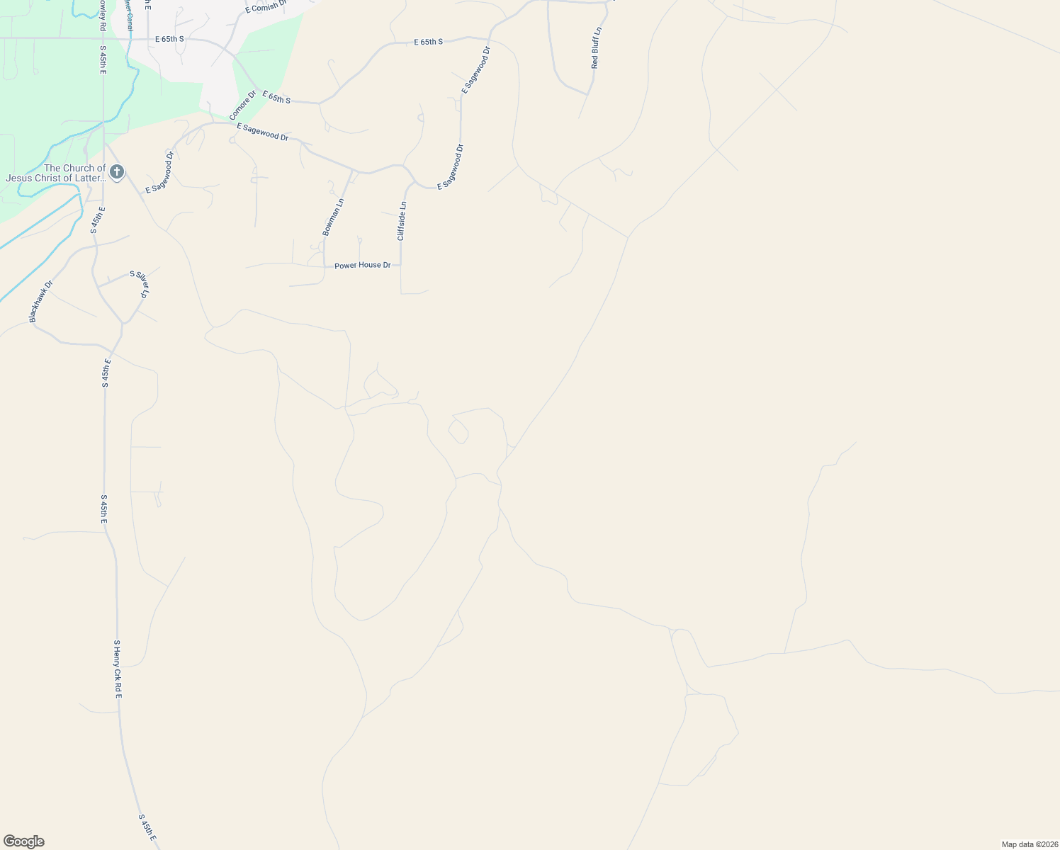 map of restaurants, bars, coffee shops, grocery stores, and more near Unnamed Road in Idaho Falls