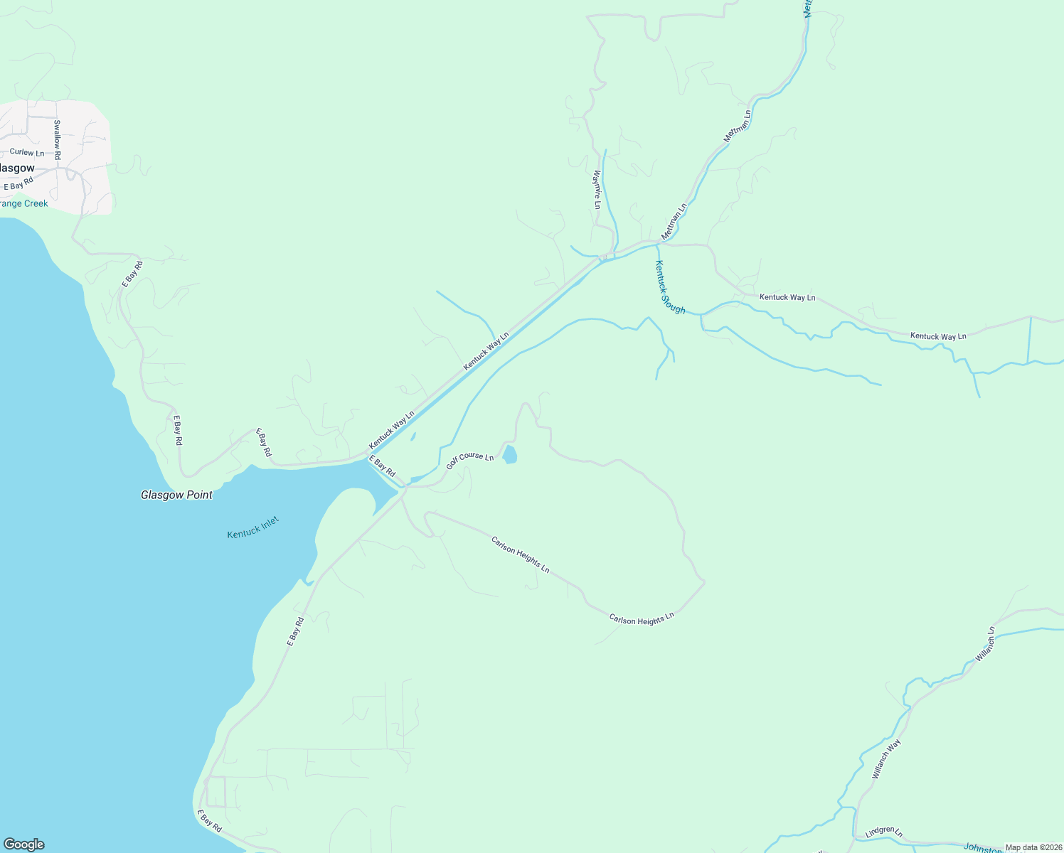 map of restaurants, bars, coffee shops, grocery stores, and more near 94532 Golf Course Lane in North Bend