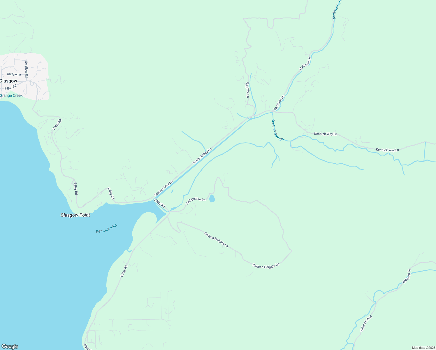 map of restaurants, bars, coffee shops, grocery stores, and more near 94505 Golf Course Lane in North Bend