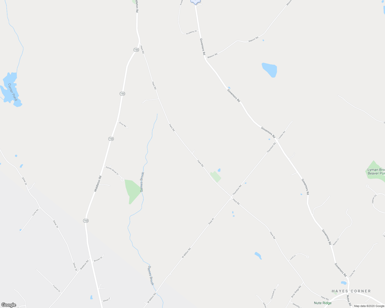 map of restaurants, bars, coffee shops, grocery stores, and more near 357 Hare Road in Milton