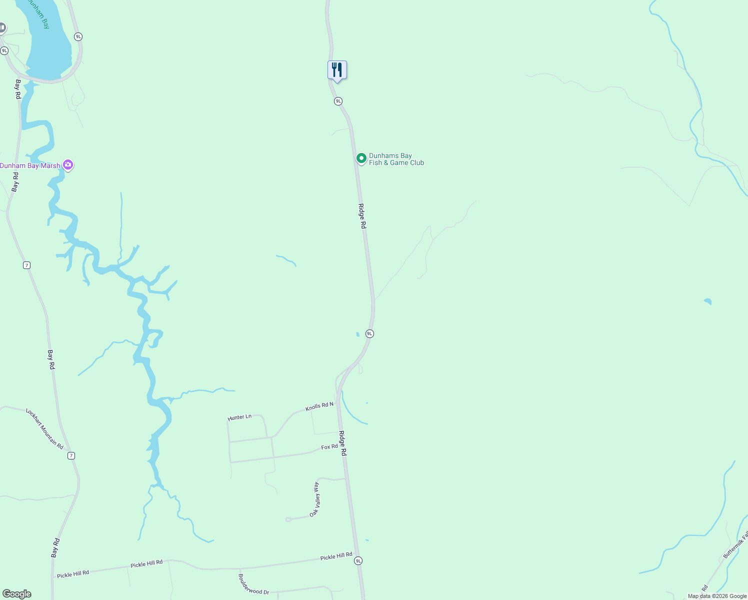map of restaurants, bars, coffee shops, grocery stores, and more near 1966 New York 9L in Warren County