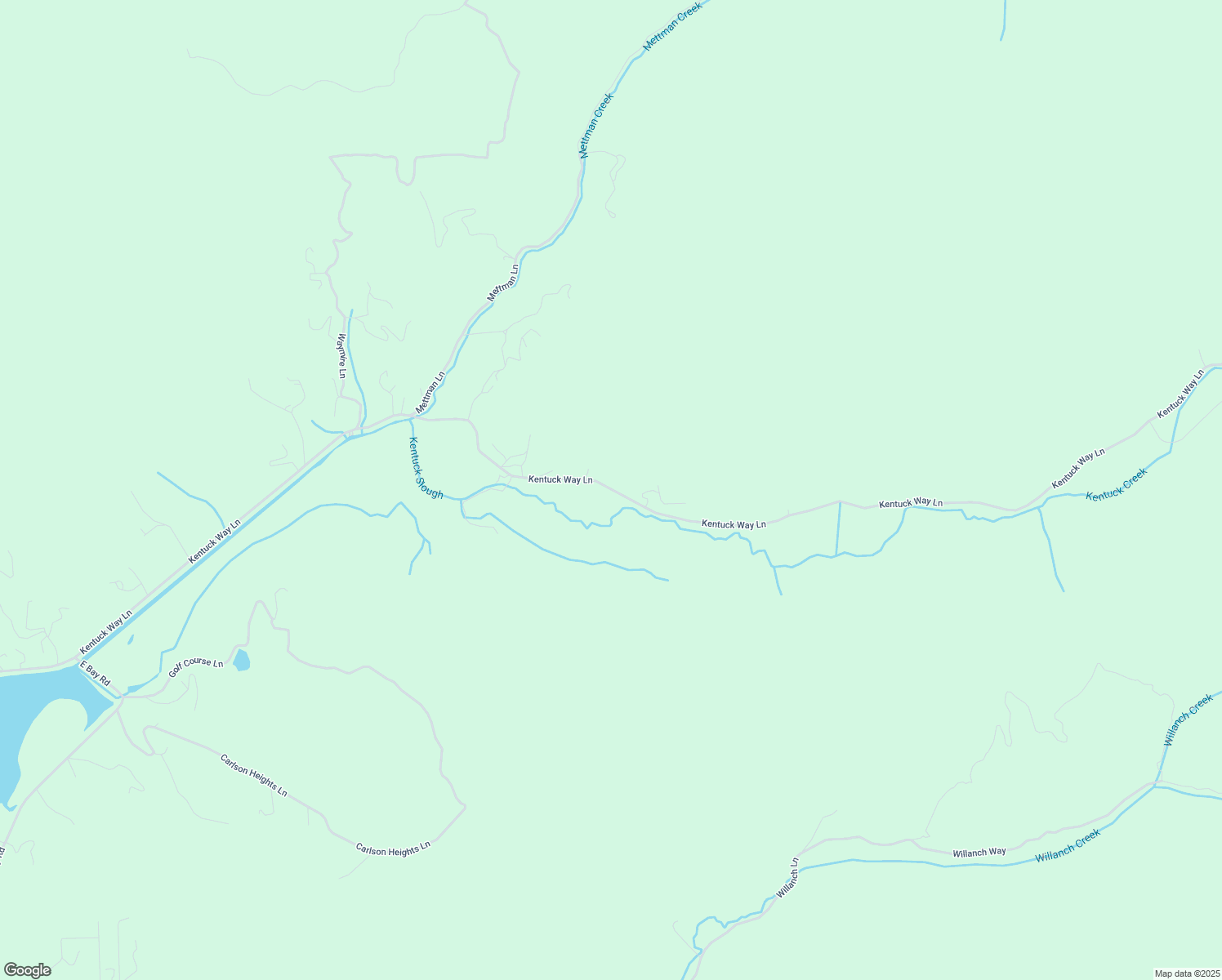 map of restaurants, bars, coffee shops, grocery stores, and more near Kentuck Way Lane in North Bend