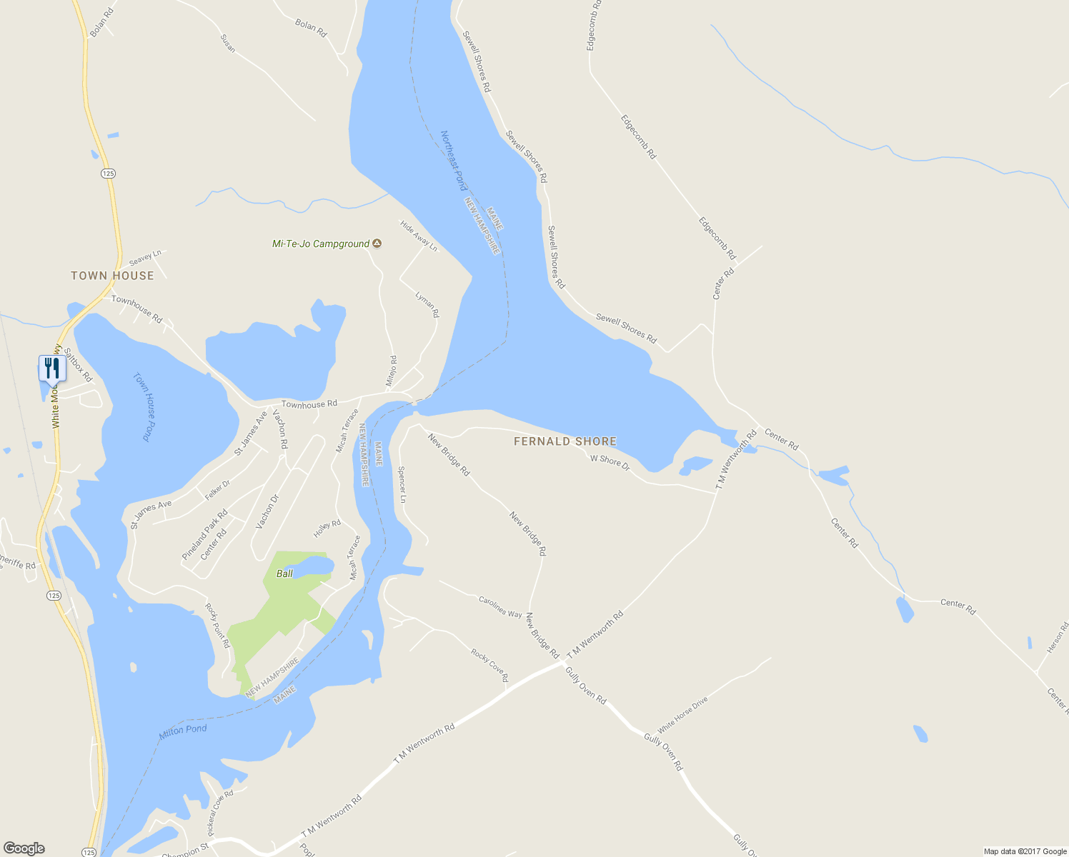 map of restaurants, bars, coffee shops, grocery stores, and more near 67 West Shore Drive in Lebanon