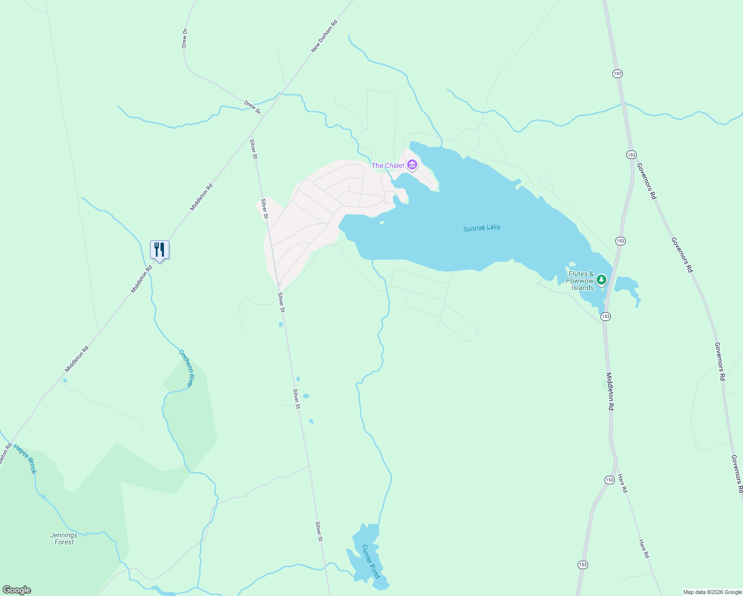 map of restaurants, bars, coffee shops, grocery stores, and more near 130 Nicola Road in Middleton