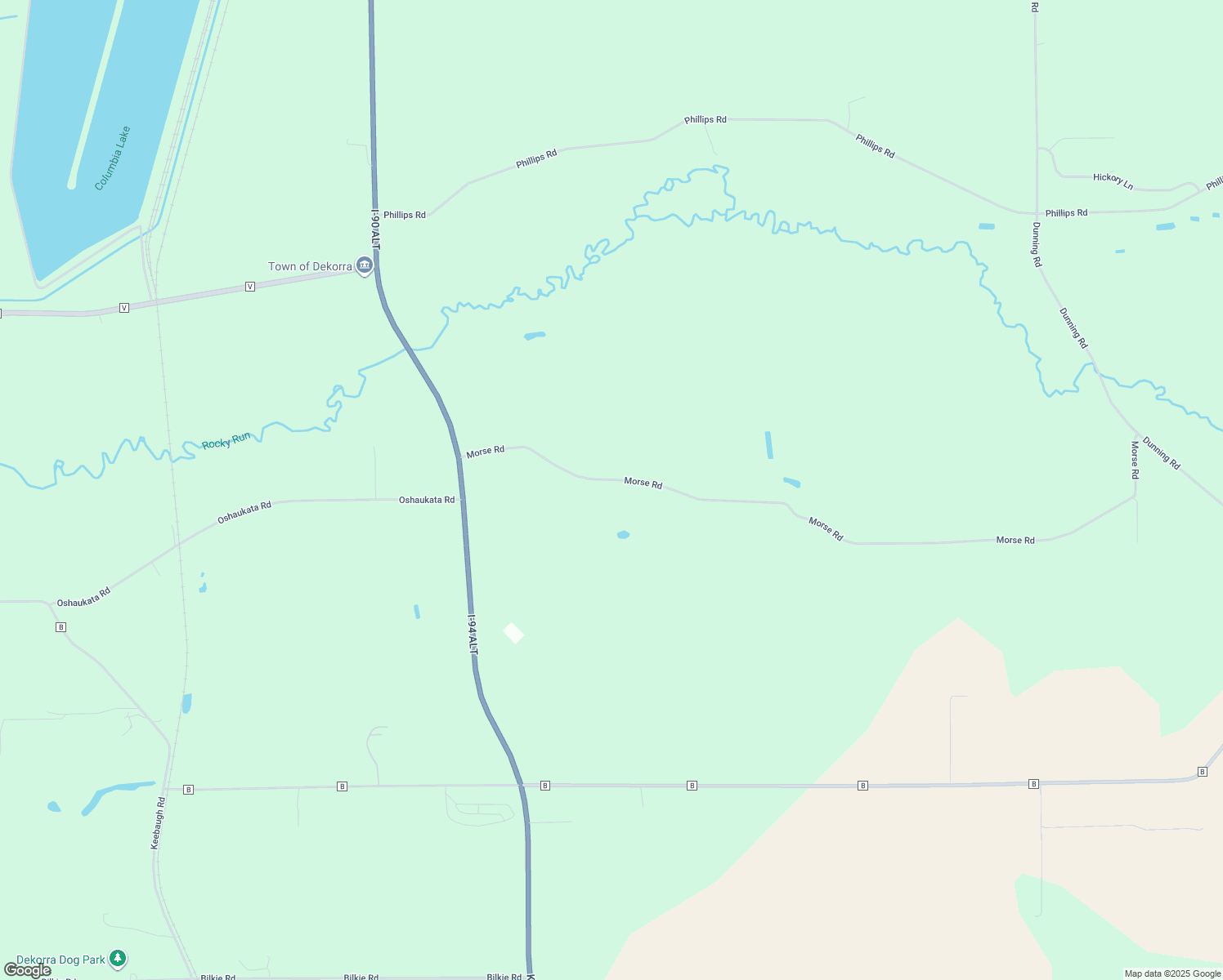 map of restaurants, bars, coffee shops, grocery stores, and more near W7975 Morse Rd in Poynette