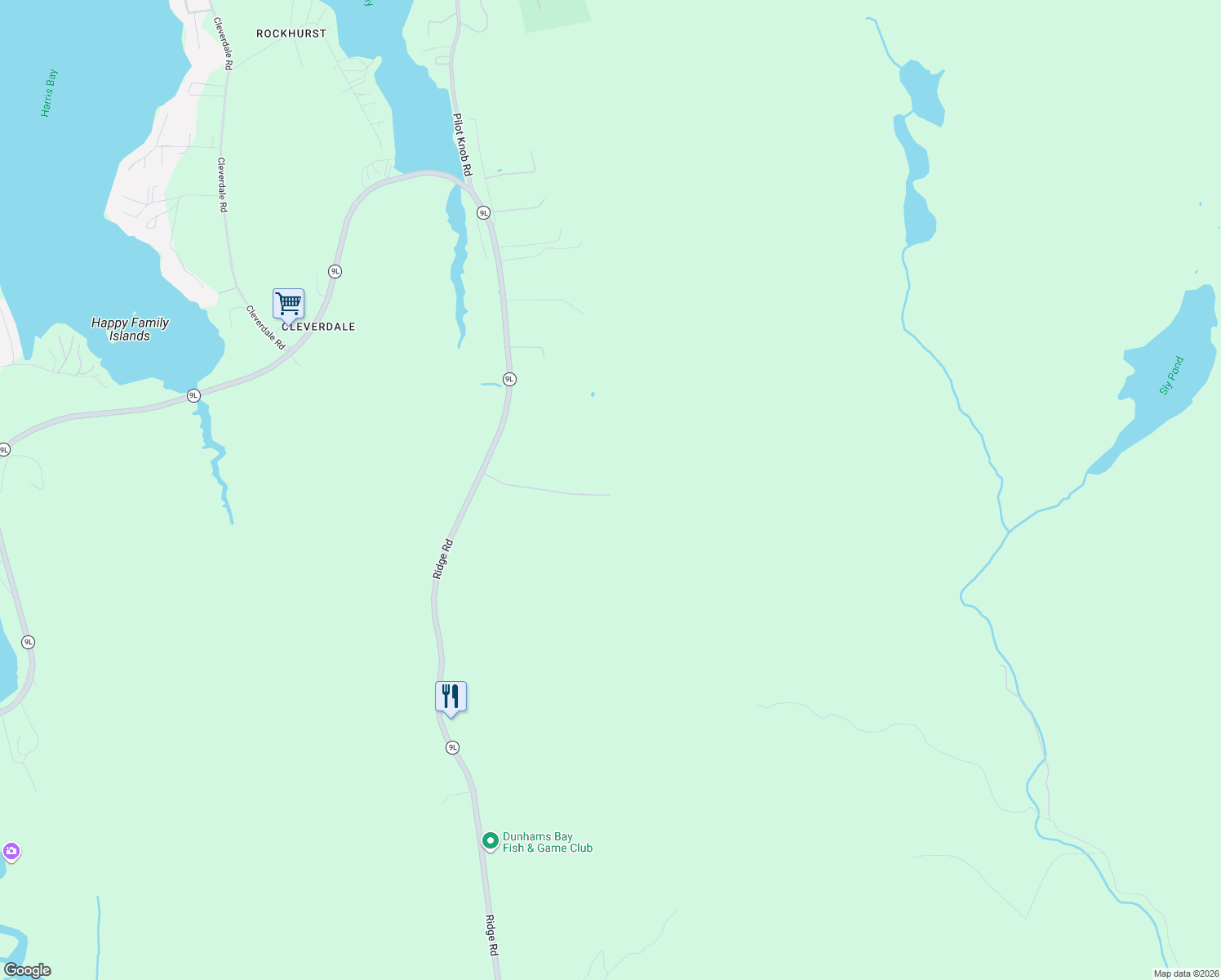 map of restaurants, bars, coffee shops, grocery stores, and more near 84 Barthel Lane in Queensbury