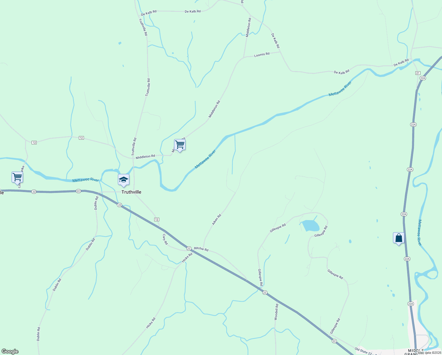 map of restaurants, bars, coffee shops, grocery stores, and more near 23 Shaowe Way in Washington