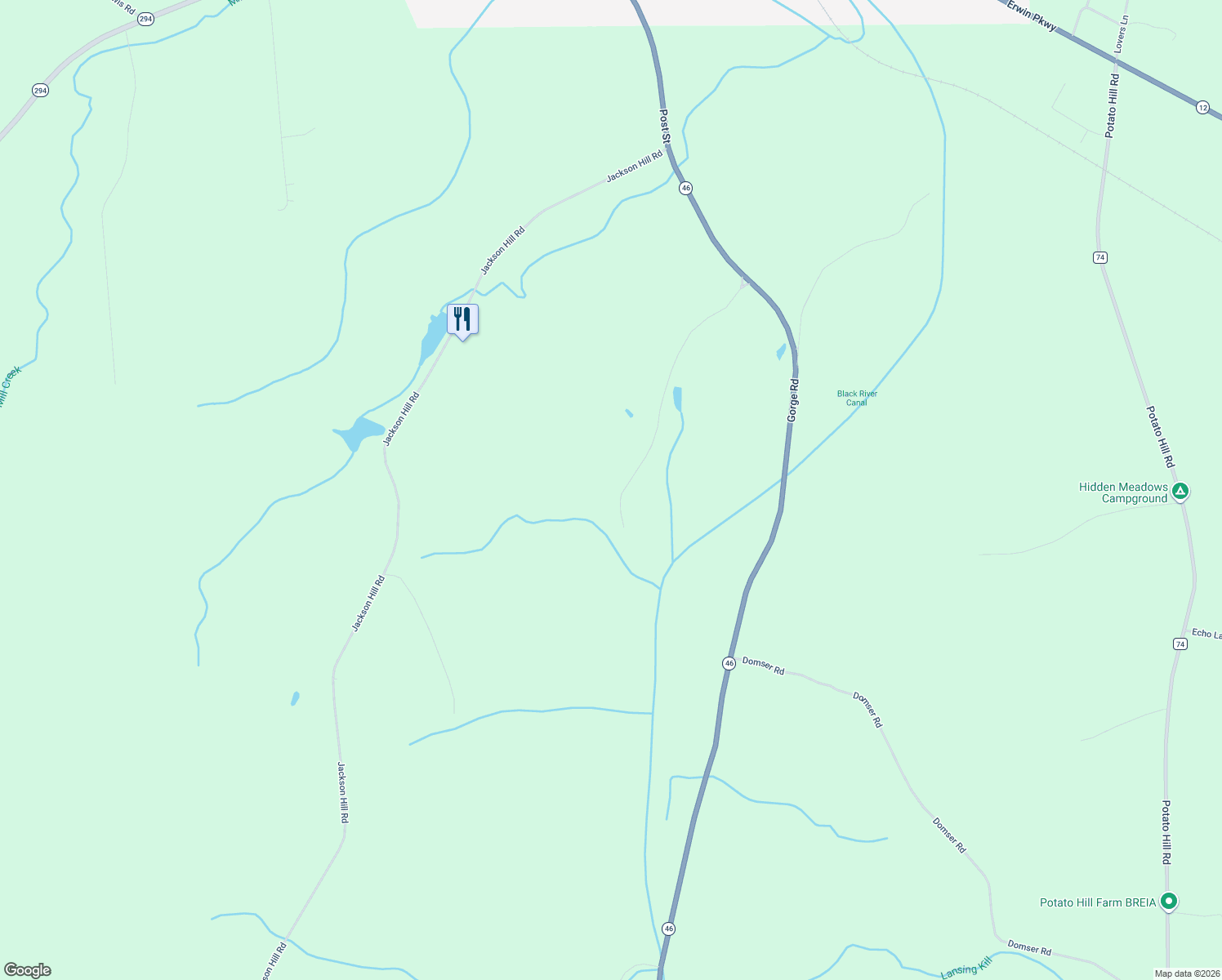 map of restaurants, bars, coffee shops, grocery stores, and more near 2282 Mineral Springs Road in Boonville