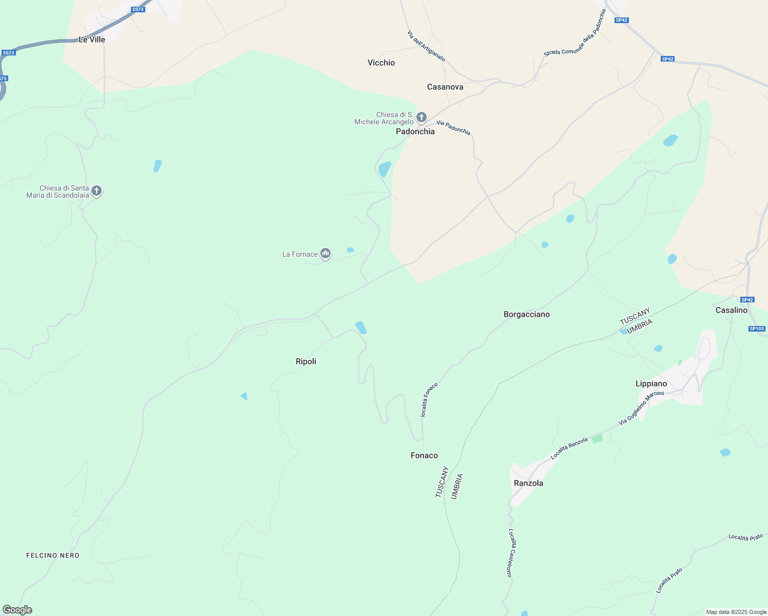 map of restaurants, bars, coffee shops, grocery stores, and more near in Province of Arezzo