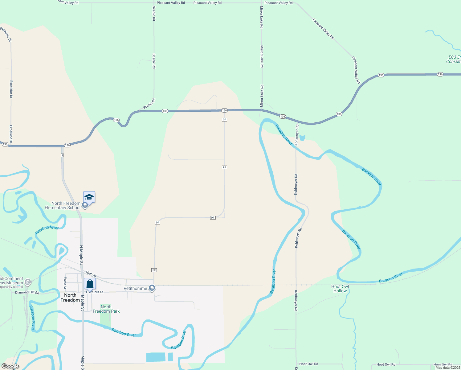 County Road PF, North Freedom WI Walk Score