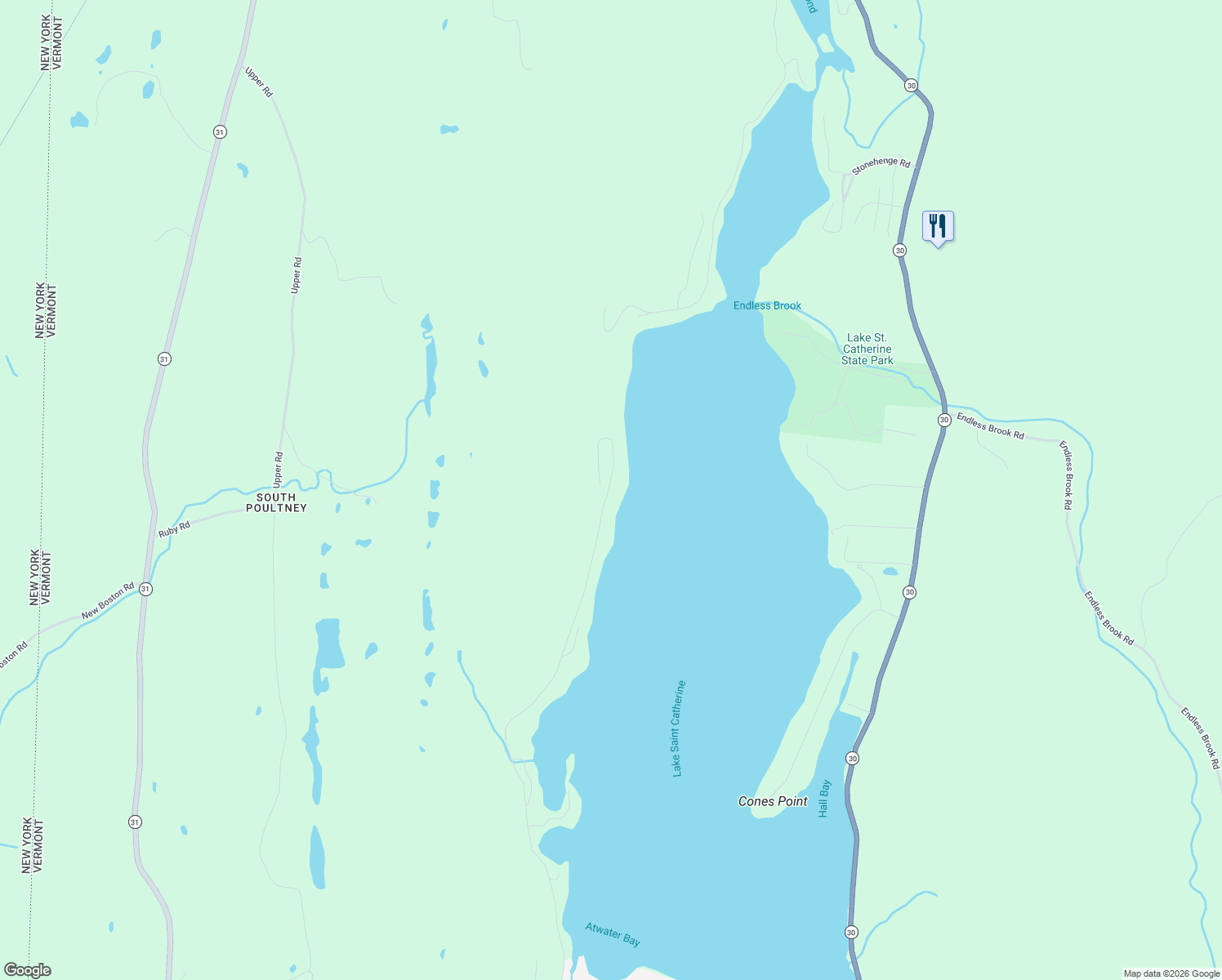 map of restaurants, bars, coffee shops, grocery stores, and more near 1860 West Lake Road in Wells