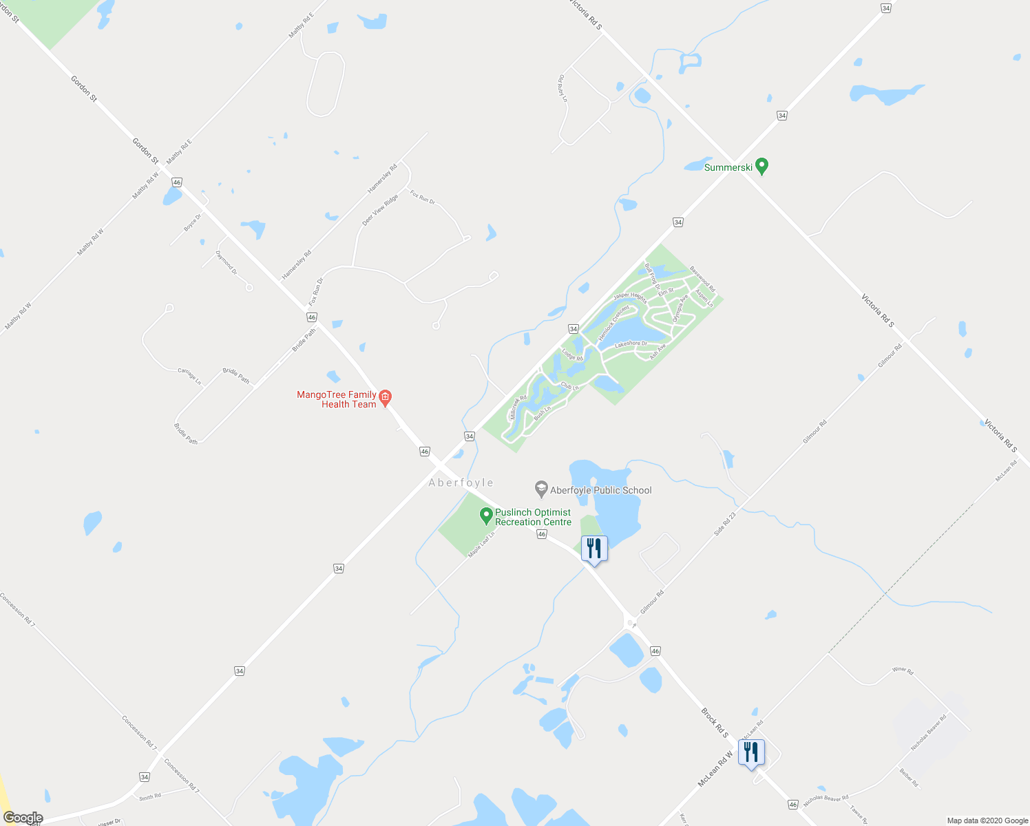 map of restaurants, bars, coffee shops, grocery stores, and more near 16 Millcreek Road in Morriston