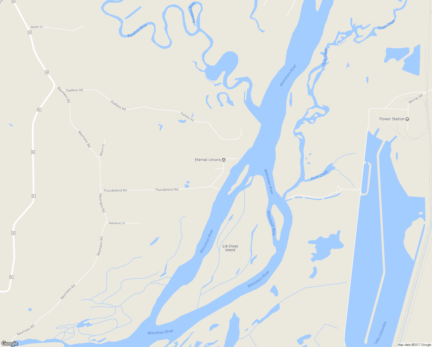 map of restaurants, bars, coffee shops, grocery stores, and more near W8999 Nob Hill Road in Portage