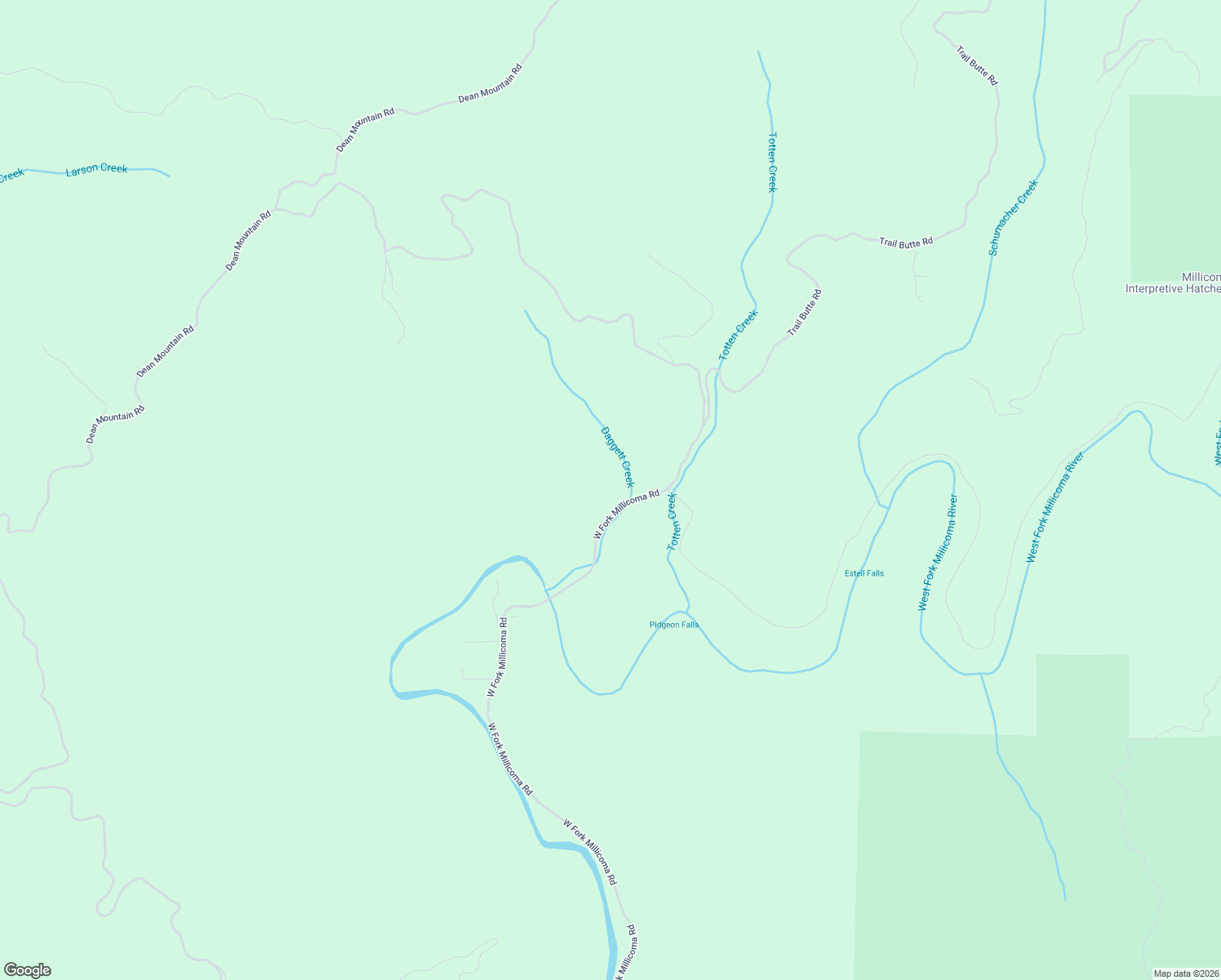 map of restaurants, bars, coffee shops, grocery stores, and more near 68814 West Fork Millicoma Road in Coos Bay