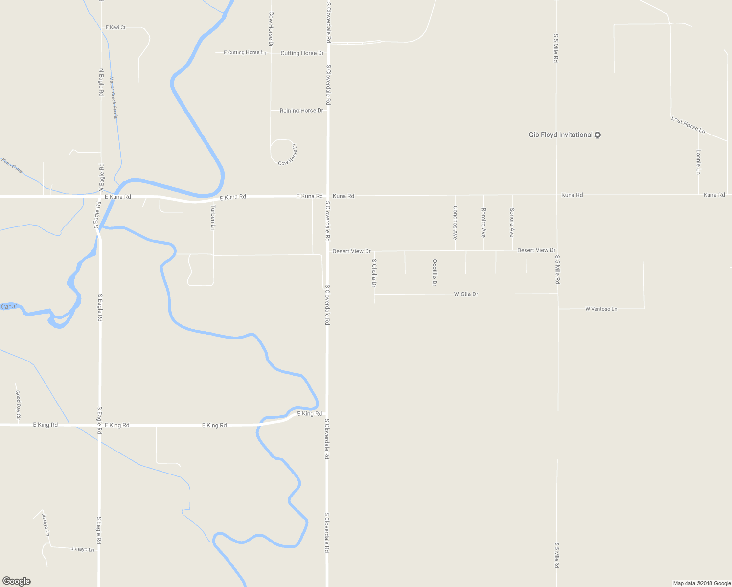 map of restaurants, bars, coffee shops, grocery stores, and more near 13261 South Cholla Drive in Kuna