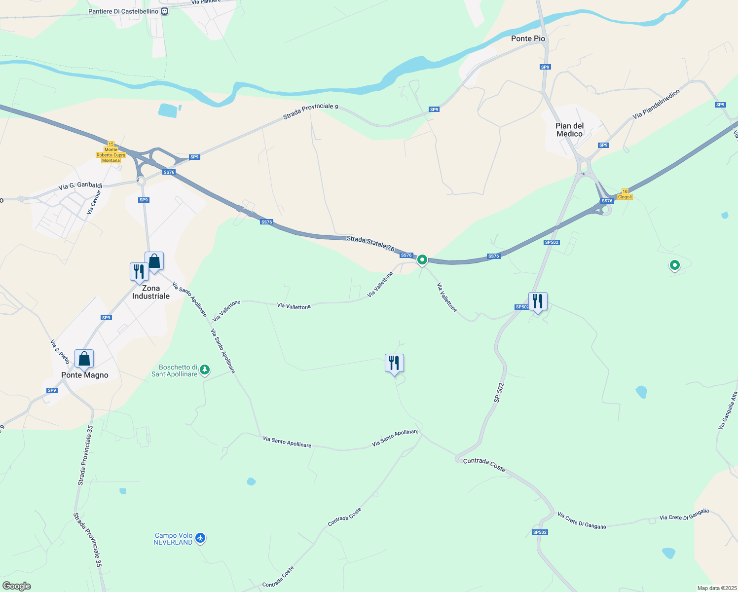 map of restaurants, bars, coffee shops, grocery stores, and more near in Province of Ancona