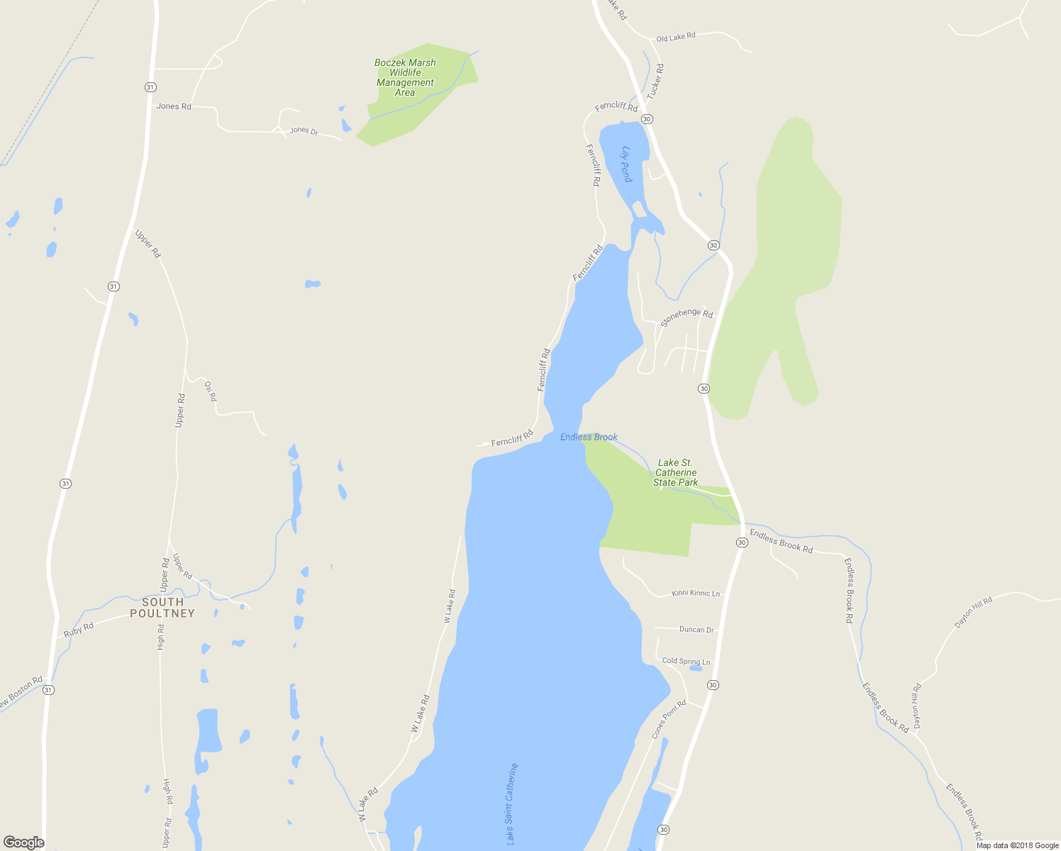 map of restaurants, bars, coffee shops, grocery stores, and more near 1214 Ferncliff Road in Poultney