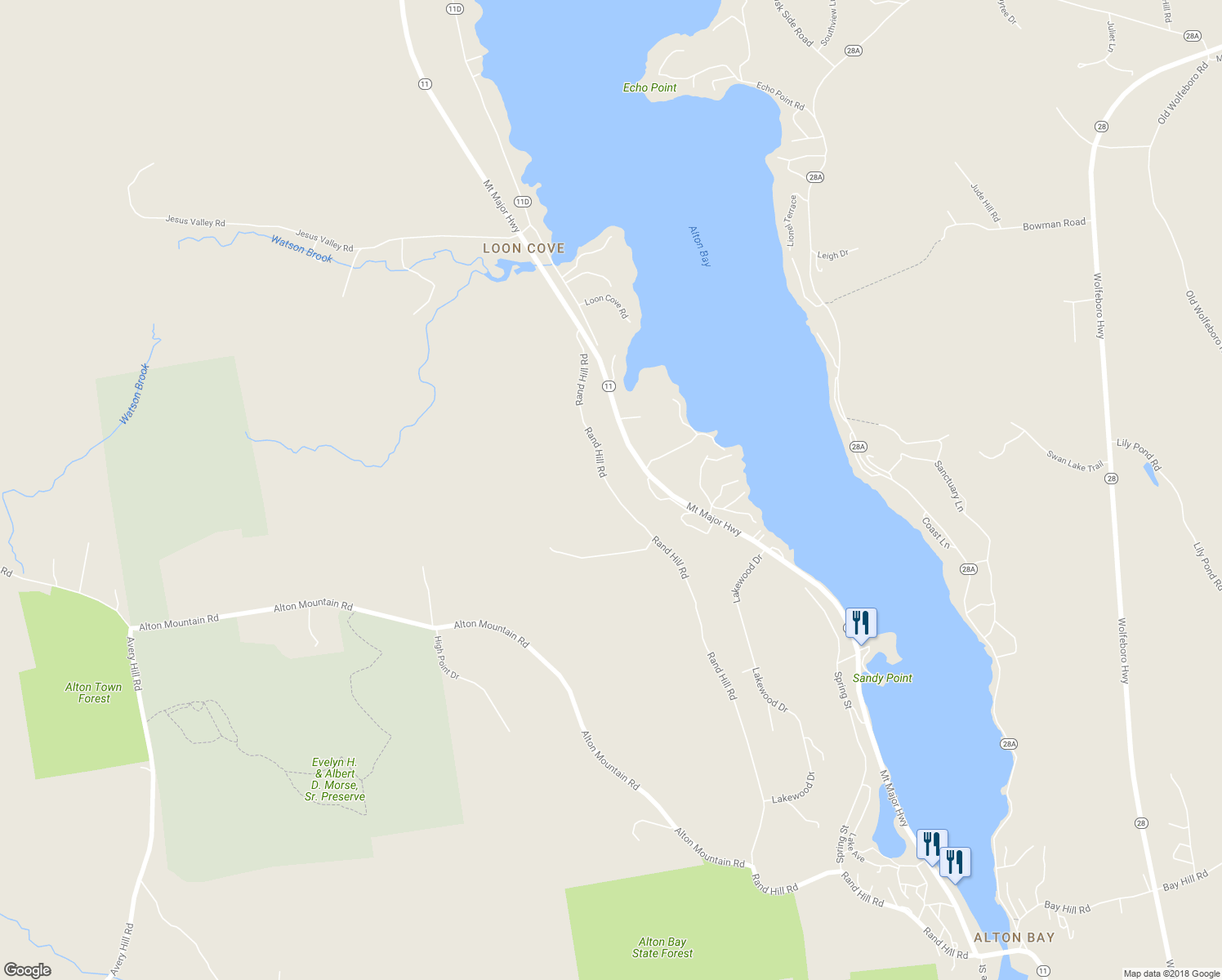 map of restaurants, bars, coffee shops, grocery stores, and more near 310 Rand Hill Road in Alton