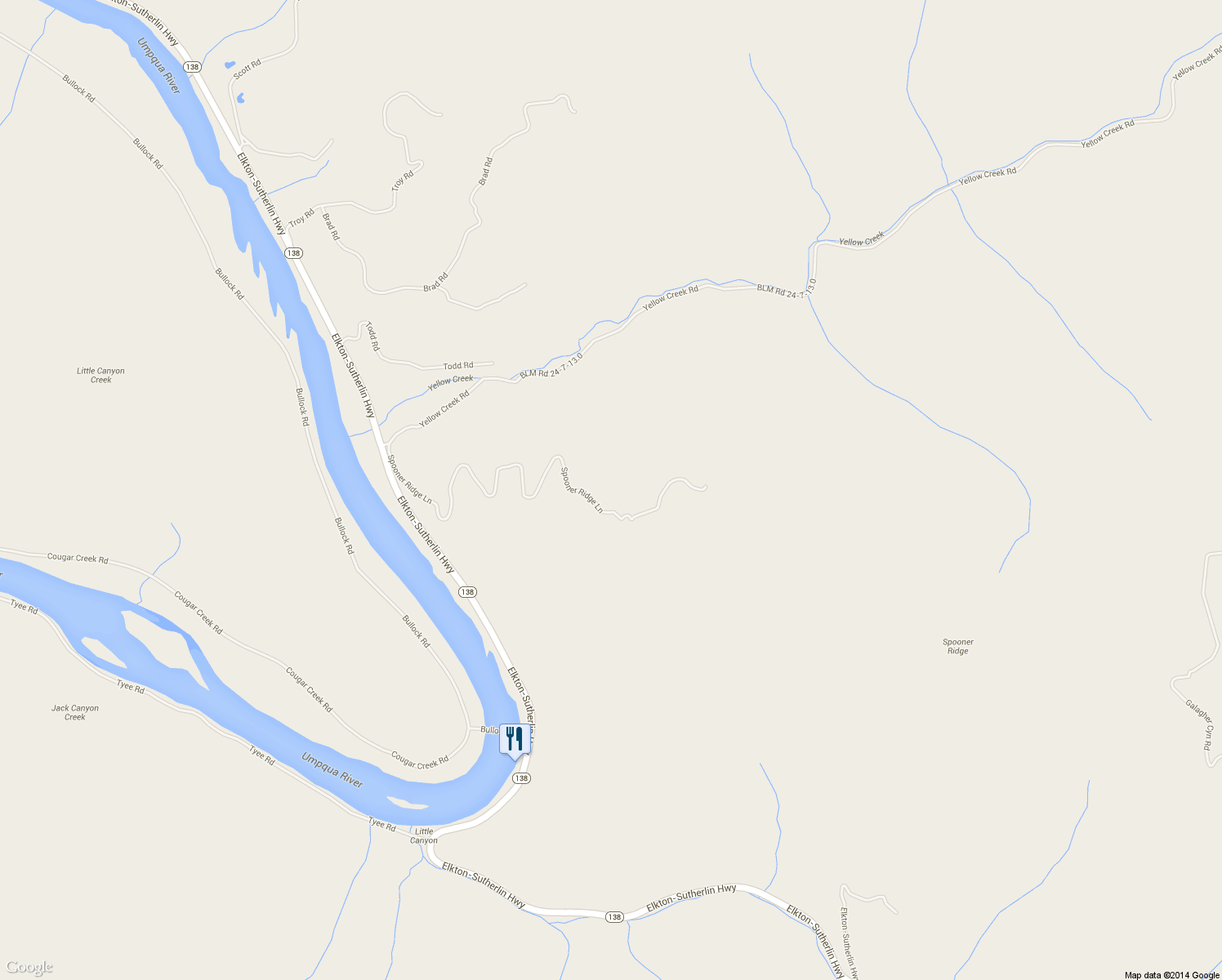 map of restaurants, bars, coffee shops, grocery stores, and more near 1020 Spooner Ridge Lane in Oakland