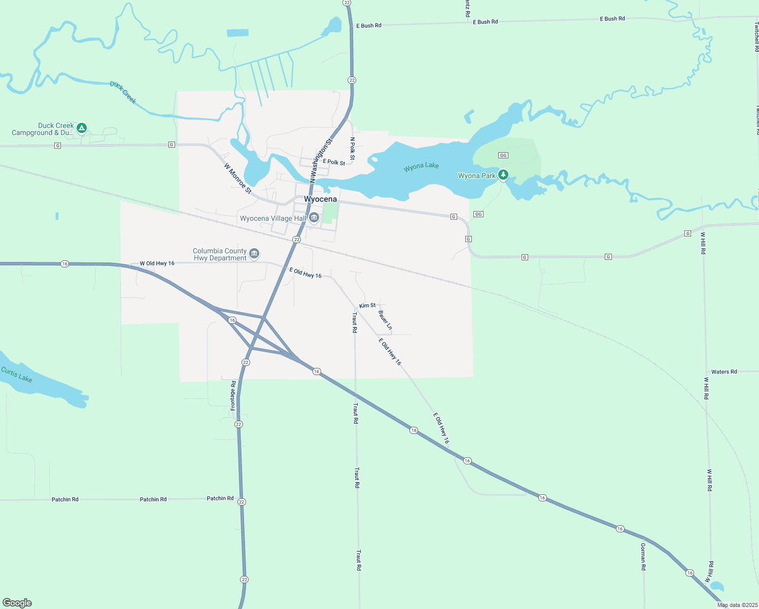 map of restaurants, bars, coffee shops, grocery stores, and more near 595 Bauer Lane in Rio