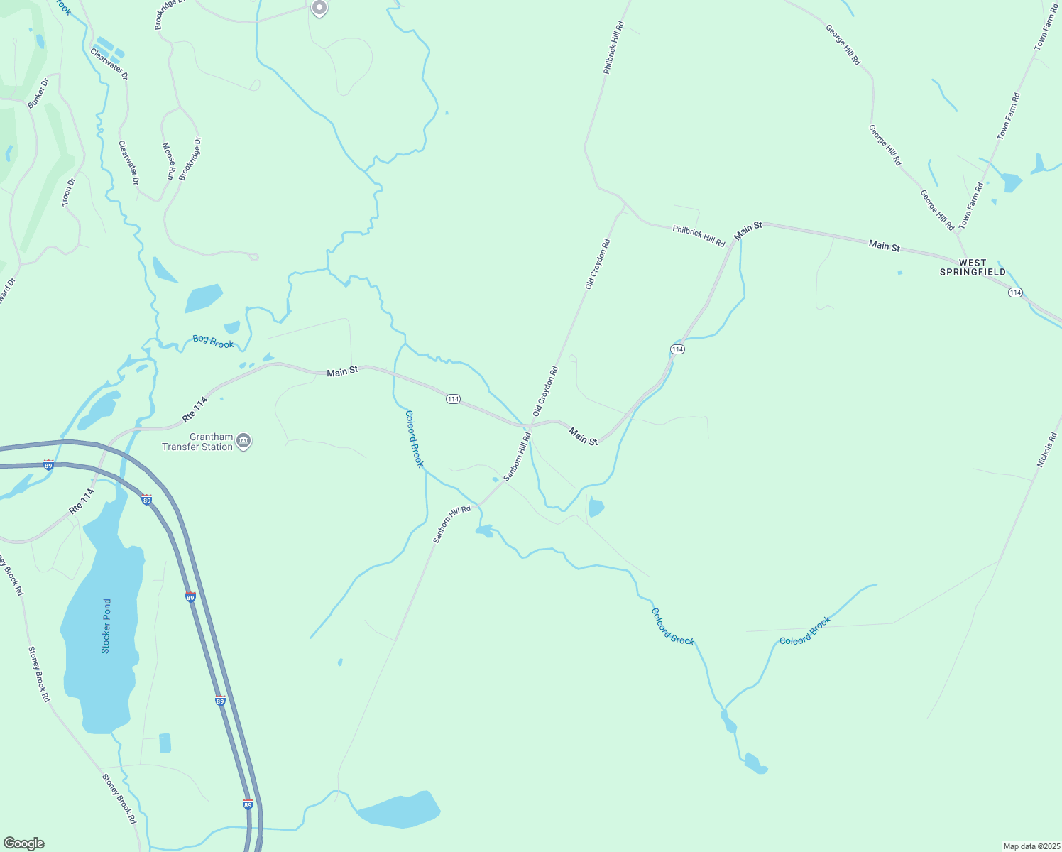 map of restaurants, bars, coffee shops, grocery stores, and more near Old Croydon Road in Springfield