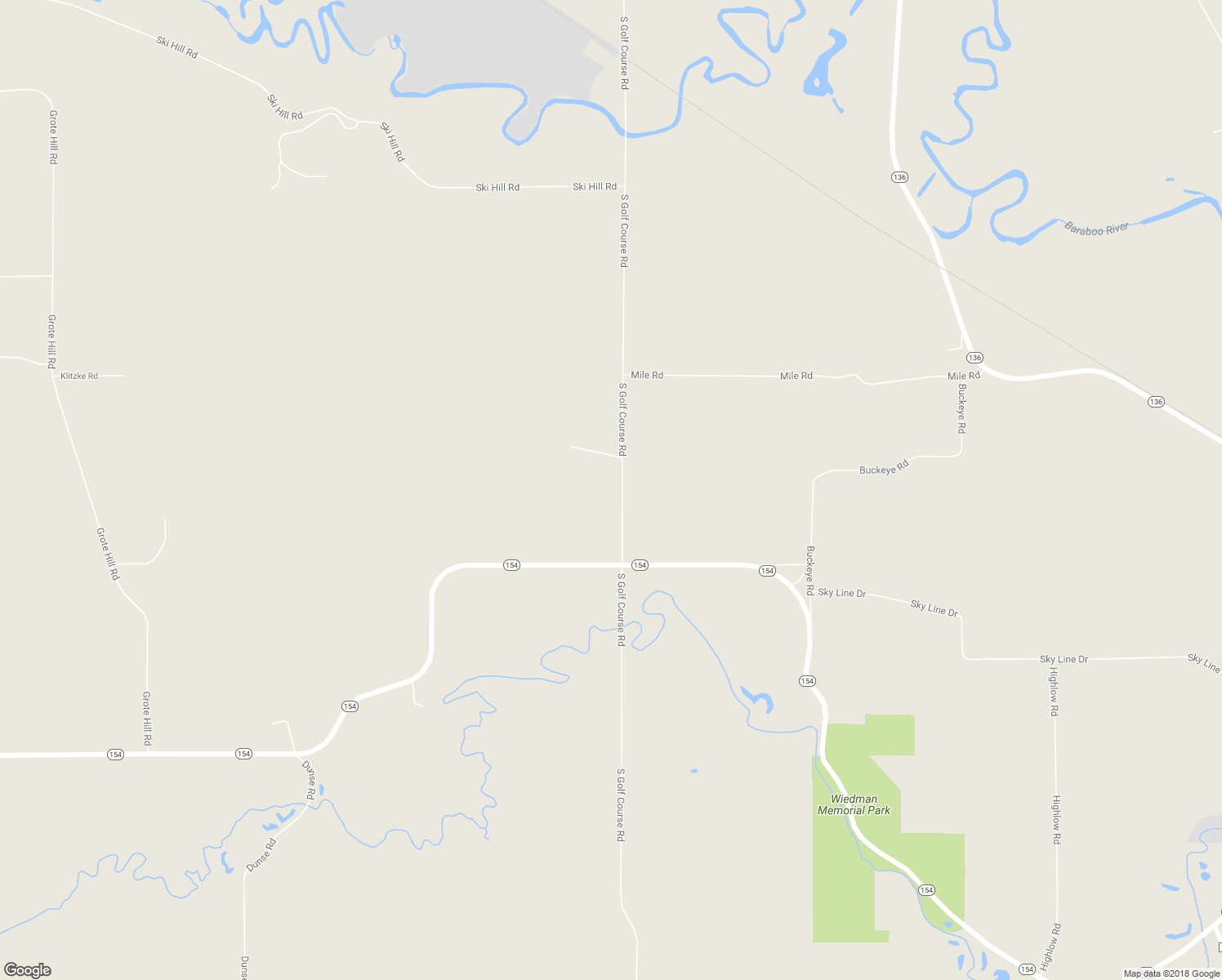 map of restaurants, bars, coffee shops, grocery stores, and more near S4205 South Golf Course Road in Reedsburg