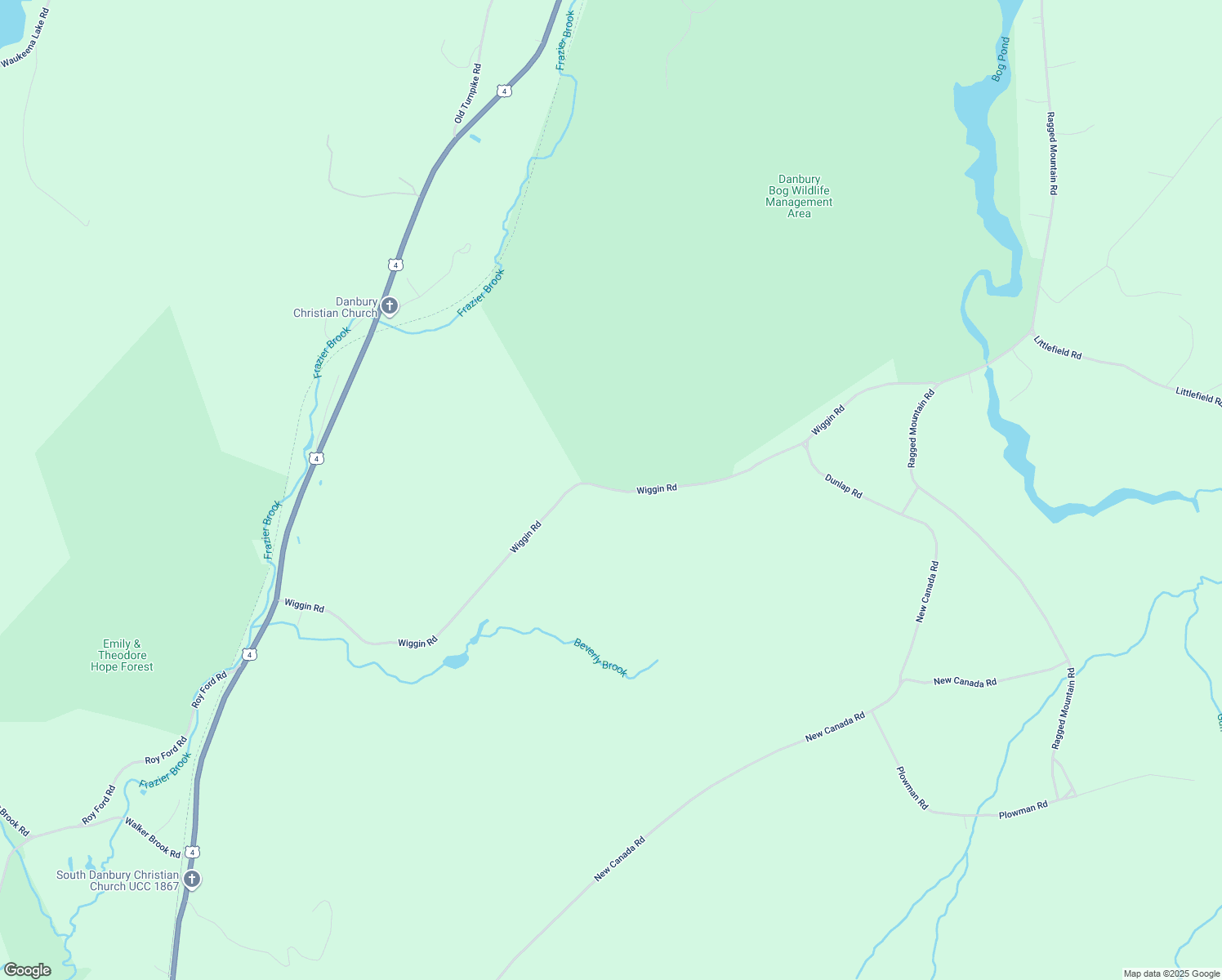 Wiggin Road, Danbury NH Walk Score