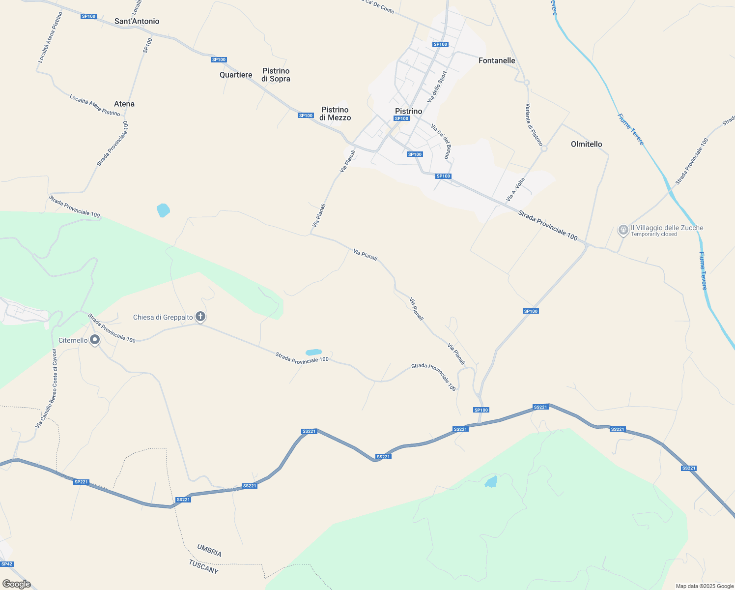 map of restaurants, bars, coffee shops, grocery stores, and more near in Province of Perugia